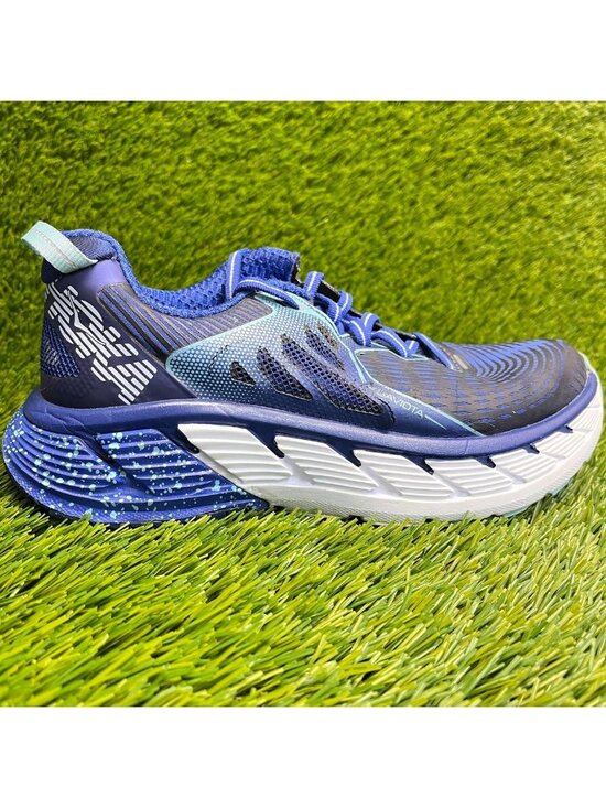 Hoka Shoes - Hoka One One Gaviota Womens Size 5 Blue Athletic Road Running Shoes Sneakers
